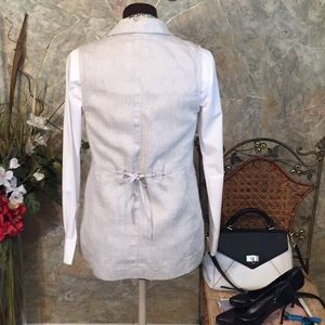 J Jill 🌹 stunning long Gray silver vest